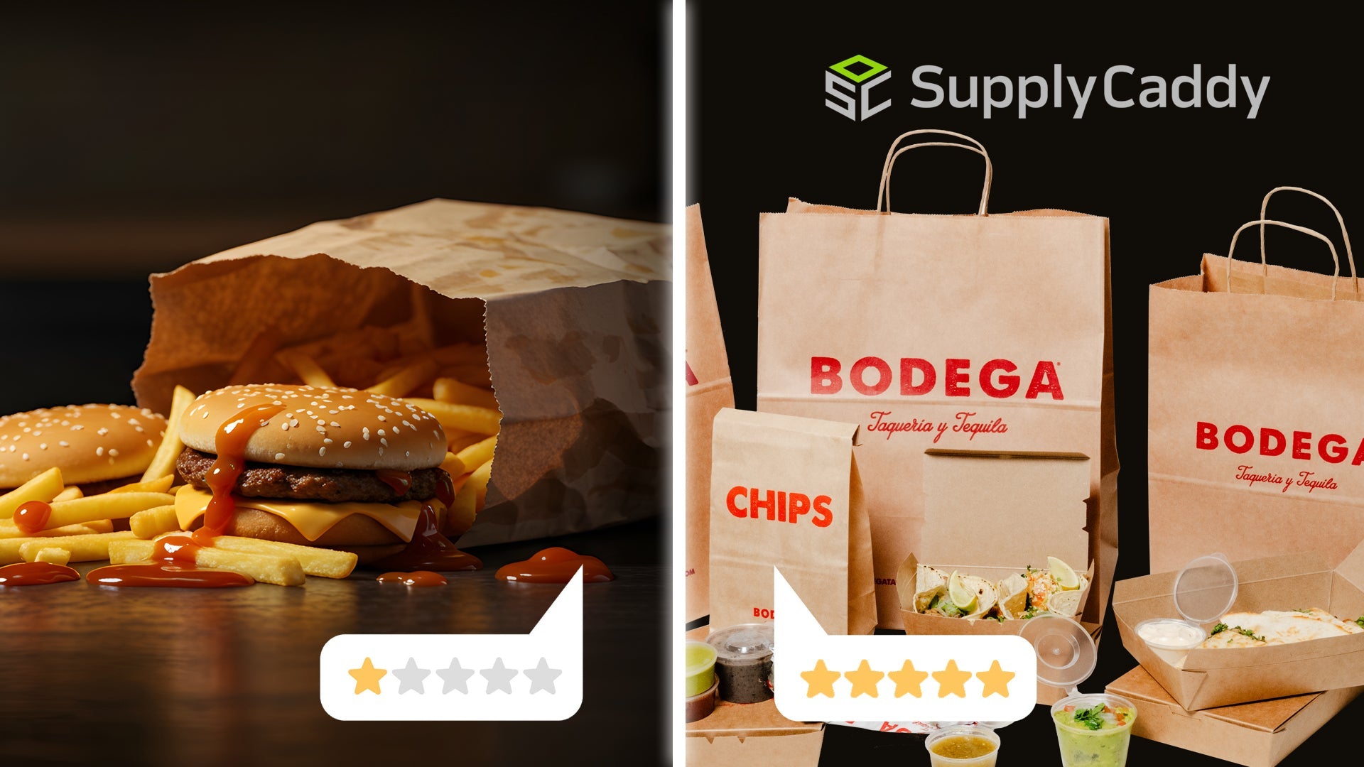 Image of packaging on food