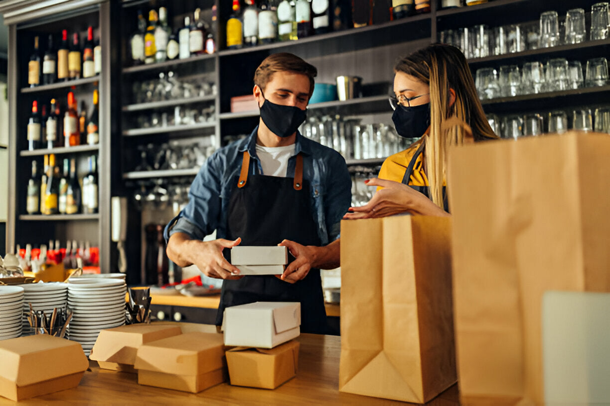 Image of how your packaging can be used to build trust with diners