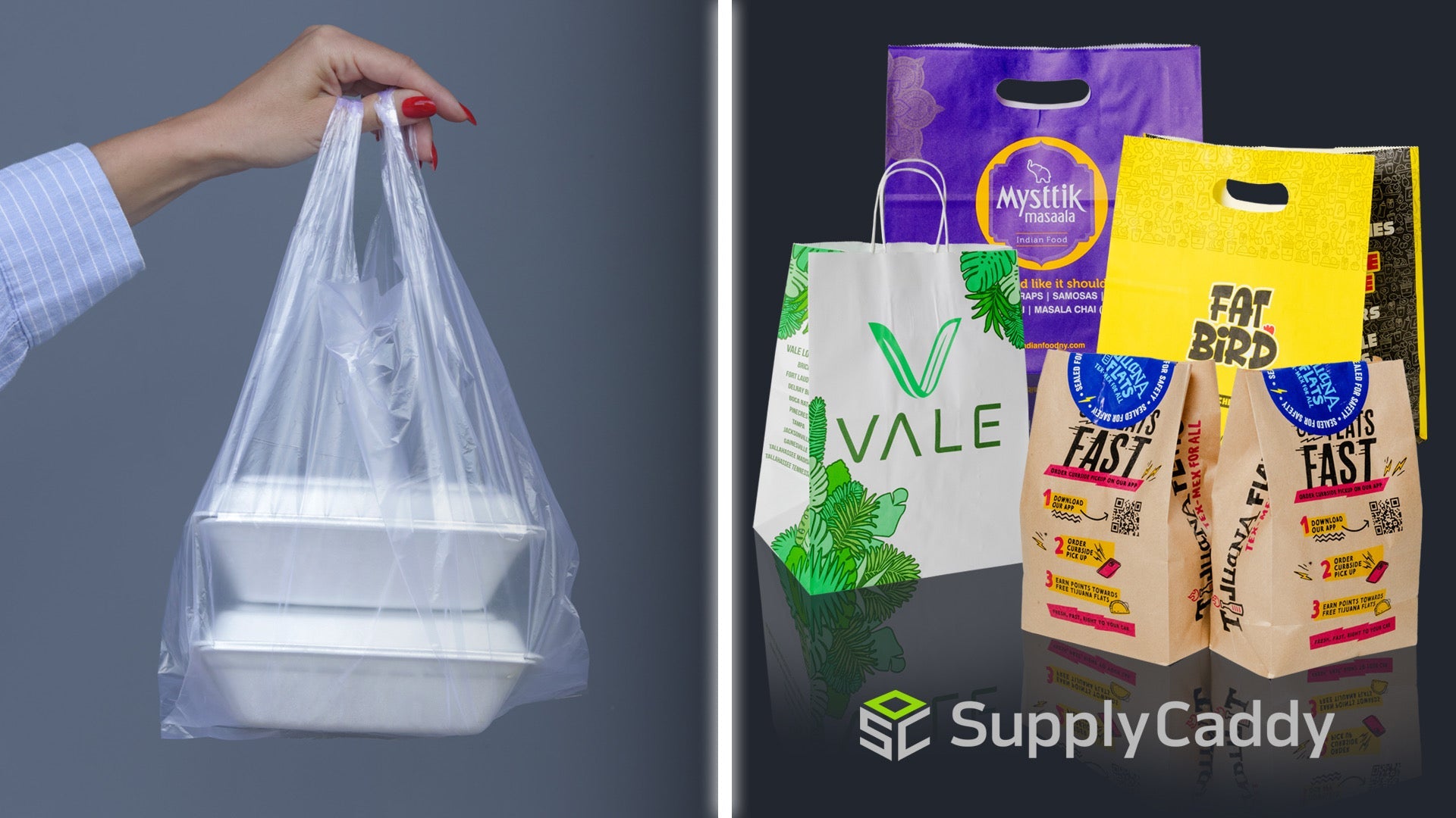 Image of paper bags​, custom personalized paper bags​, food packaging bags