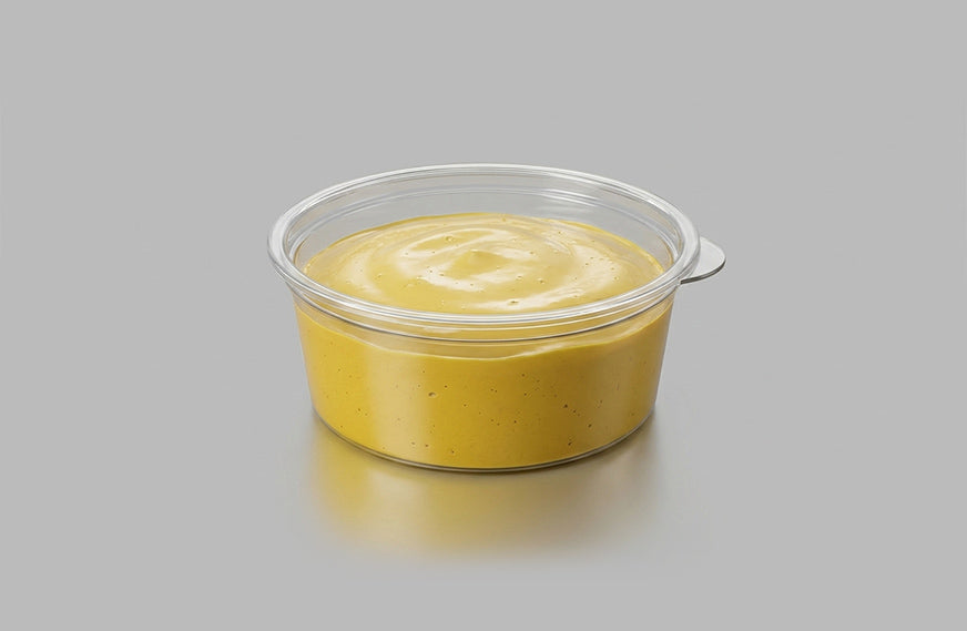 Image of 2oz Clear Hinged Portion Cup