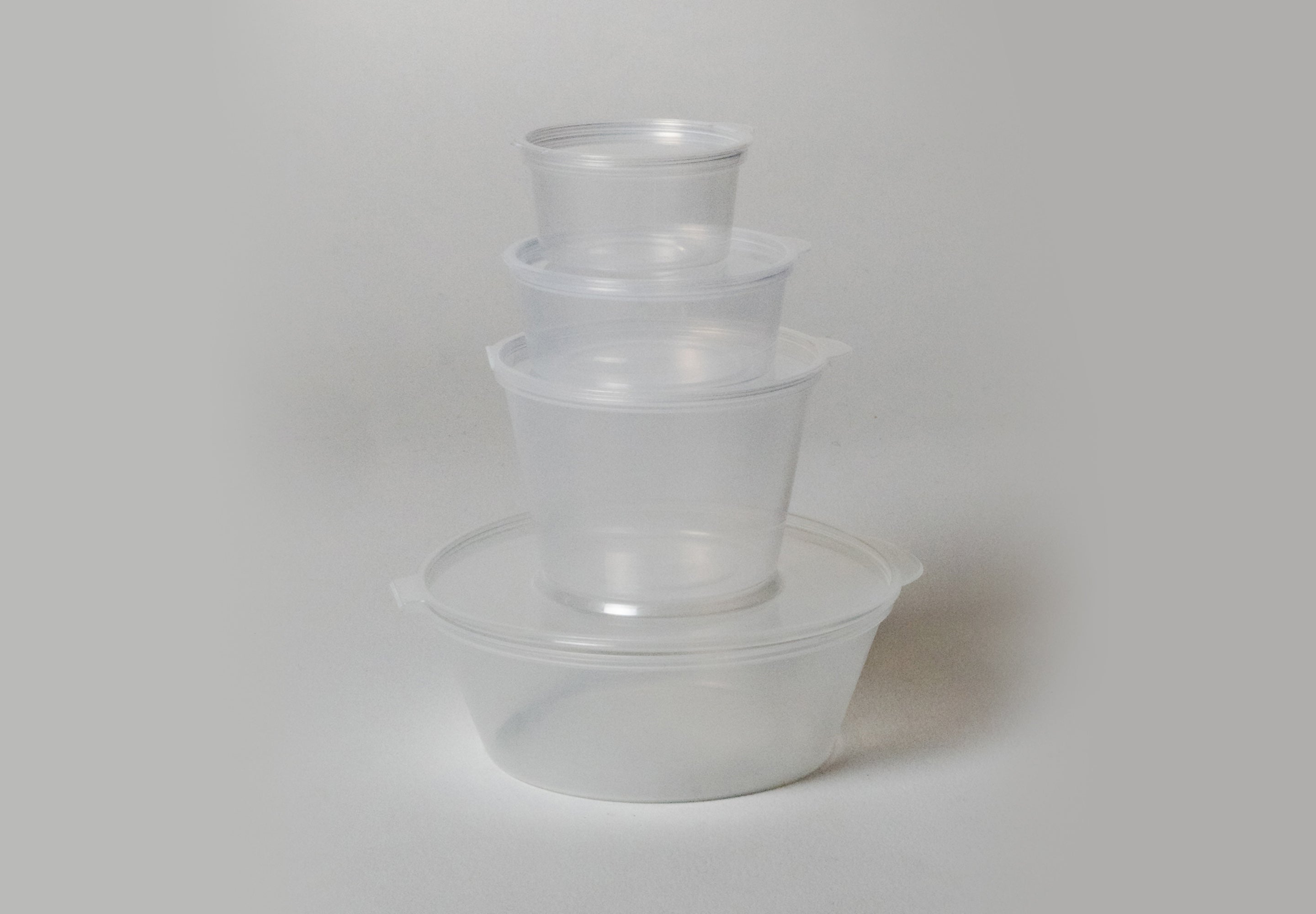 Image of 6oz Clear Hinged Portion Cup